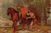 Hans von Marees Hl. Martin und der Bettler oil painting